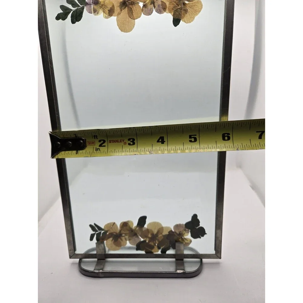 Pressed Flowers Glass Picture Frame 10.25